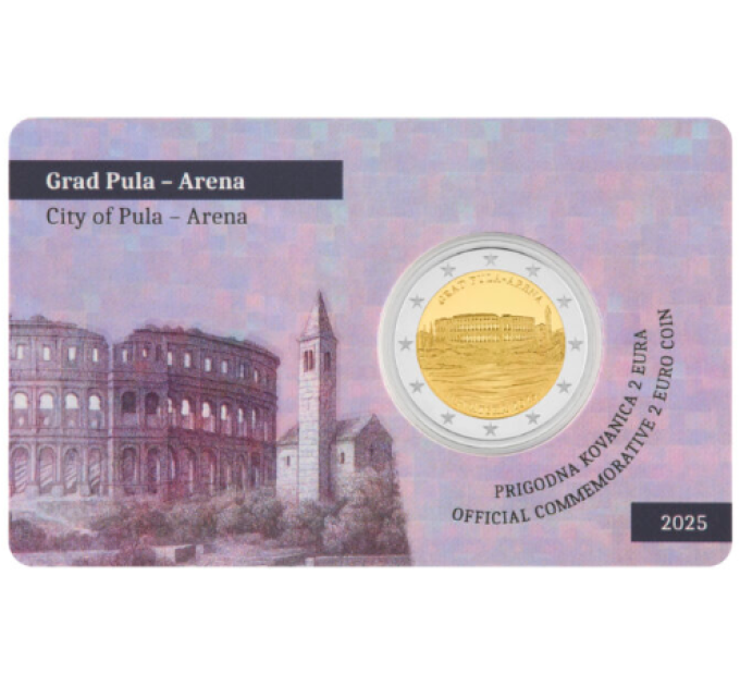 Horvaatia 2 euro BU 2025 - Grad Pula – Arena