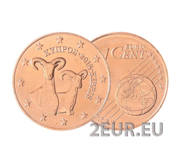 Küpros 1 senti UNC 2018