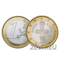 Küpros 1 eurot UNC 2019