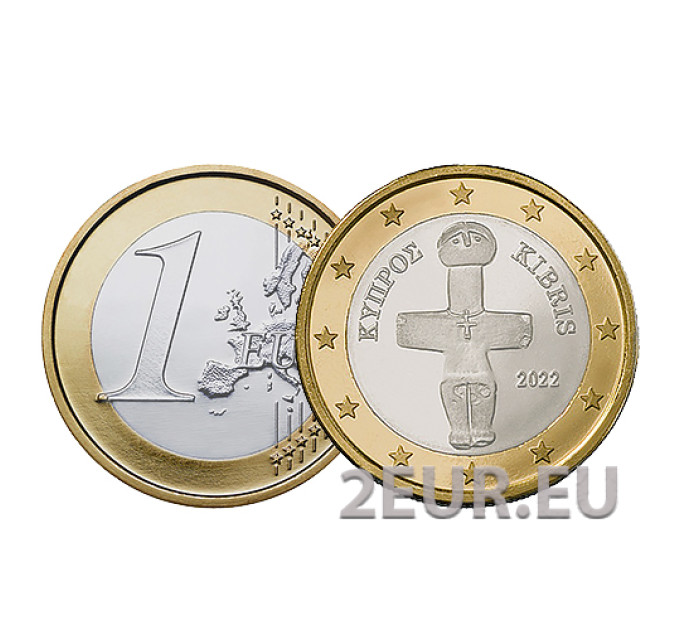 Küpros 1 eurot UNC 2022