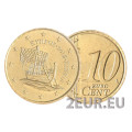 Küpros 10 senti UNC 2015