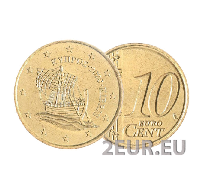 Küpros 10 senti UNC 2020
