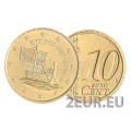 Küpros 10 senti UNC 2021