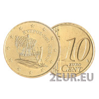 Küpros 10 senti UNC 2021