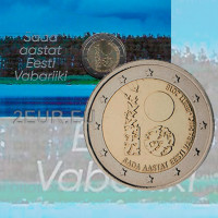 Estonia 2 euro BU 2018 - 100 years anniversary of the republic of Estonia