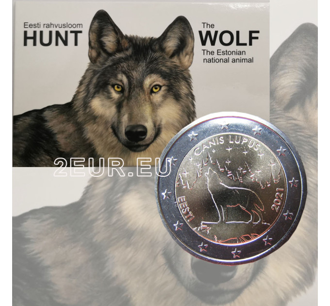Eesti 2 Eurot Bu 2021 - Nationales Animal - Wolf 