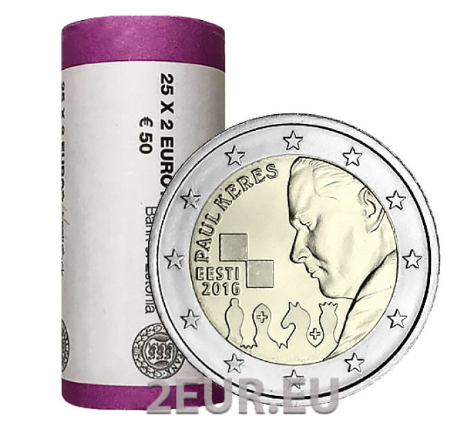 EESTI 2 EURO TROPS 2016 - 100 aastat Paul Kerese sünnist
