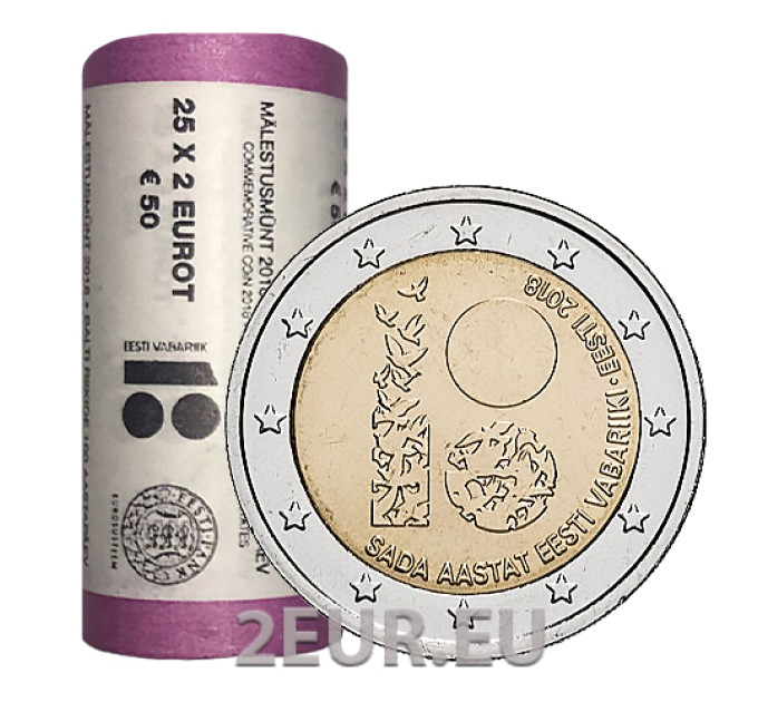 EESTI 2 EURO TROPS 2018 - 100 aastat Eesti Vabariiki