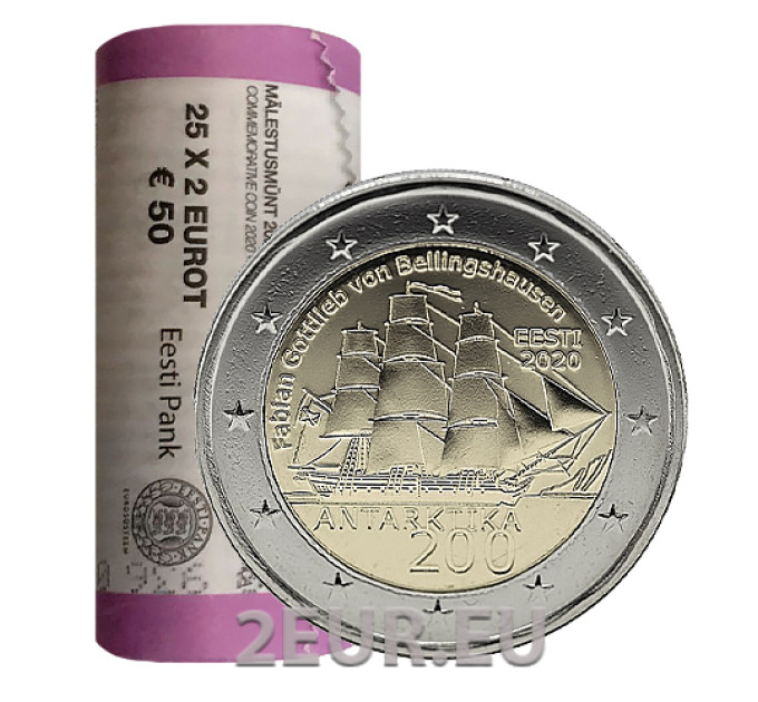 EESTI 2 EURO TROPS 2020 - Antarktika avastamise 200. aastapäev