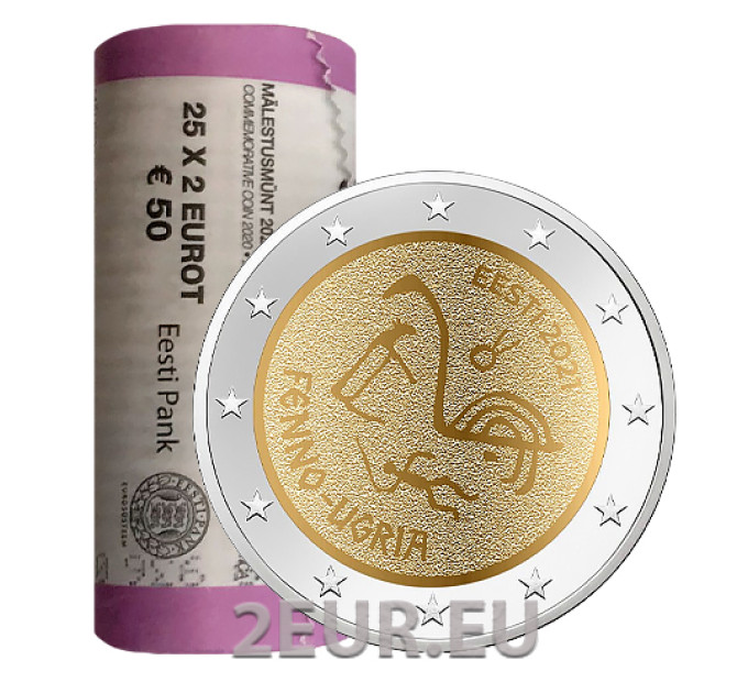 EESTI 2 EURO TROPS 2021 - Soome-ugri rahvad