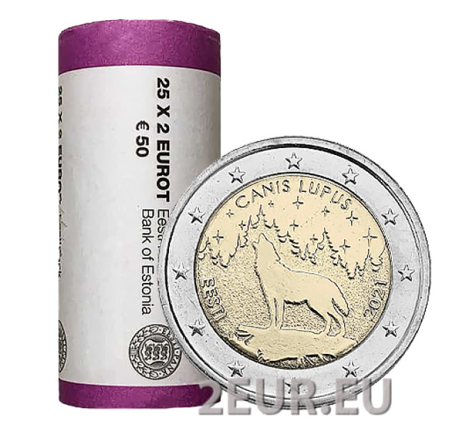 EESTI 2 EURO TROPS 2021 - rahvusloom - hunt