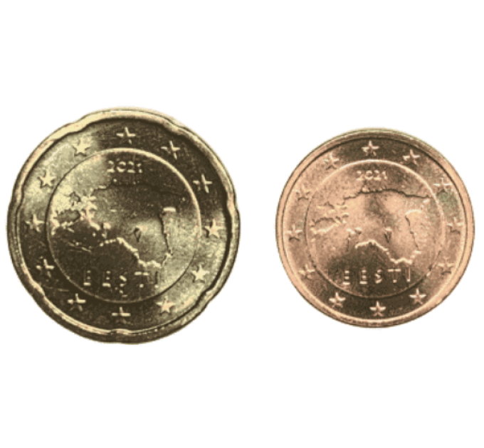 Eesti 2,20 Cent UNC 2021