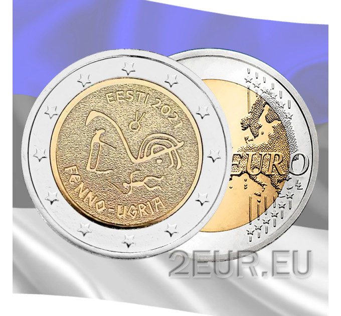 Eesti 2 eurot UNC 2021 - soome-ugri rahvad