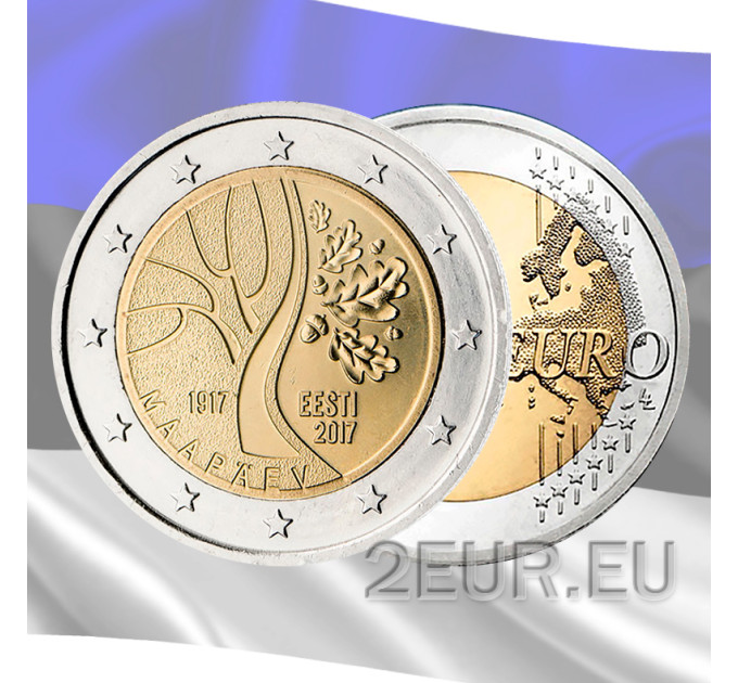 Eesti 2 eurot UNC 2017 - Eesti tee iseseisvuse poole
