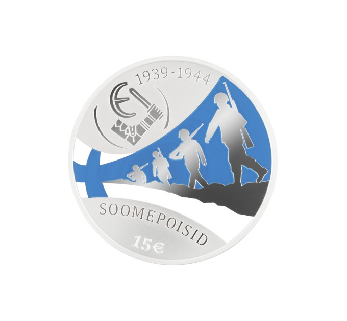  Eesti 15 eurot hõbemünt Proof 2025 - Soomepoisid