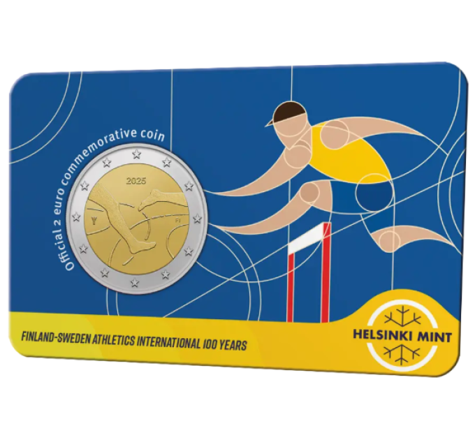 Finland 2 euro BU 2025 - 100 Years of Finland–Sweden Athletics International - Eng