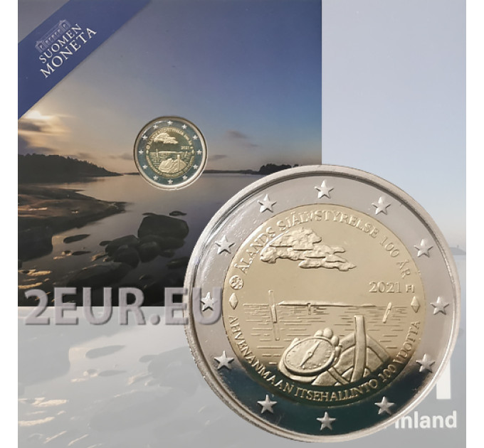 Soome 2 eurot proof 2021 – 100 aastat omavalitsust Ahvenamaal  