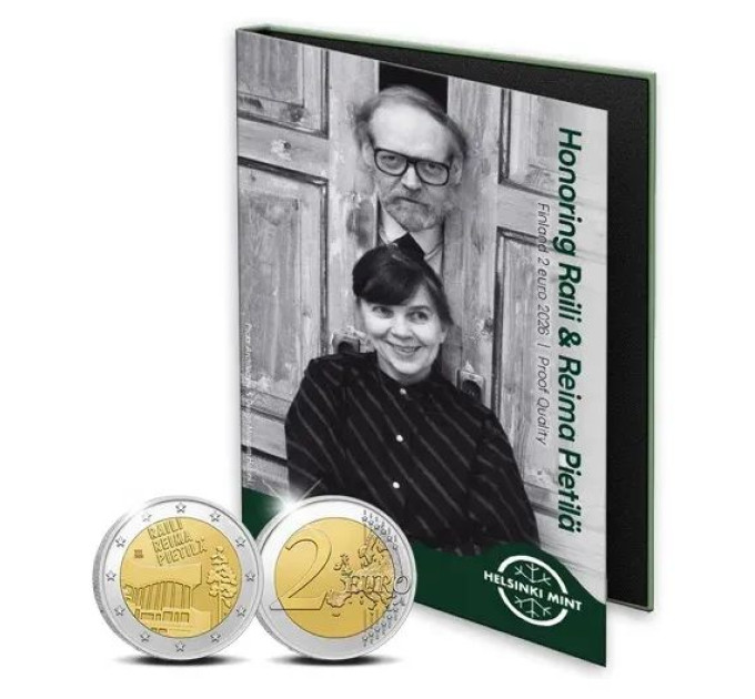 Finland 2 euro Proof 2026 - Raili and Reima Pietilä