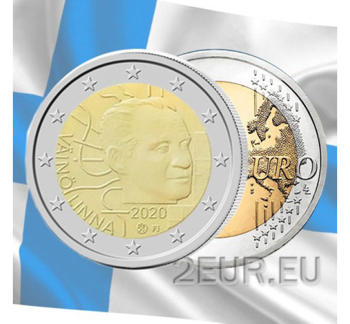 Soome 2 eurot UNC 2020 – Väinö Linna 100. sünniaastapäev