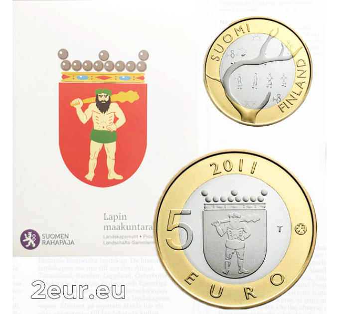 Soome 5 eurot proof 2011 - Ajaloolised provintsid - Lapimaa  