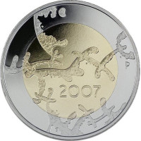 Finland 5 euro UNC 2007 - 90 years Independence