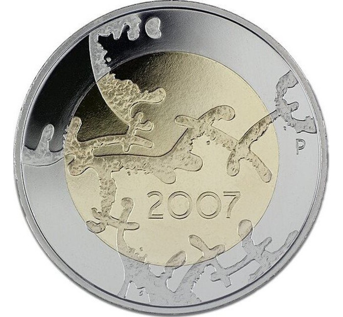 Soome 5 eurot UNC 2007 – 90 aastat iseseisvust