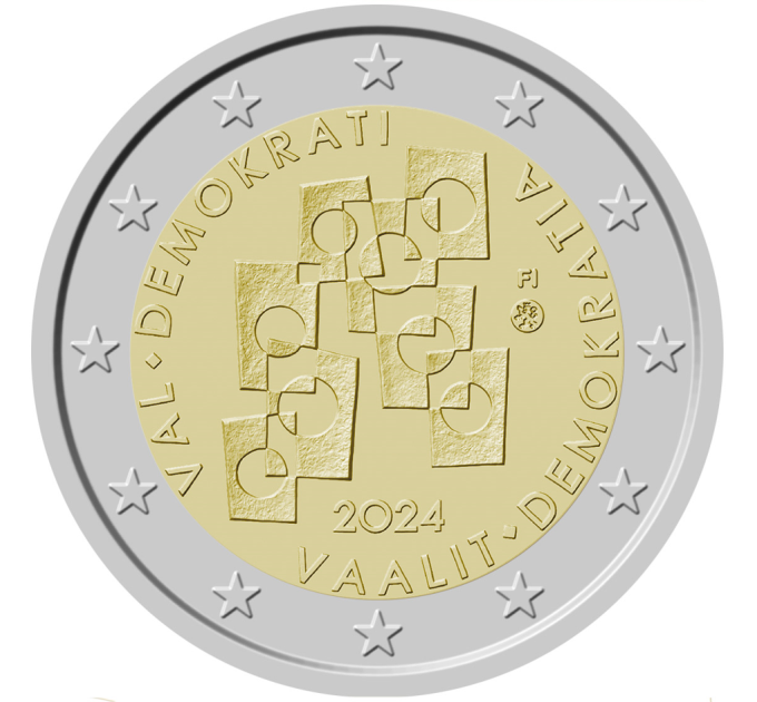 Soome 2 eurot UNC 2024 - Valimised ja demokraatia