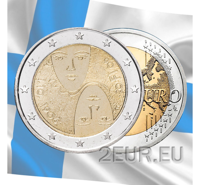 Soome 2 eurot UNC 2006 – 100 aastat naiste valimisõigust