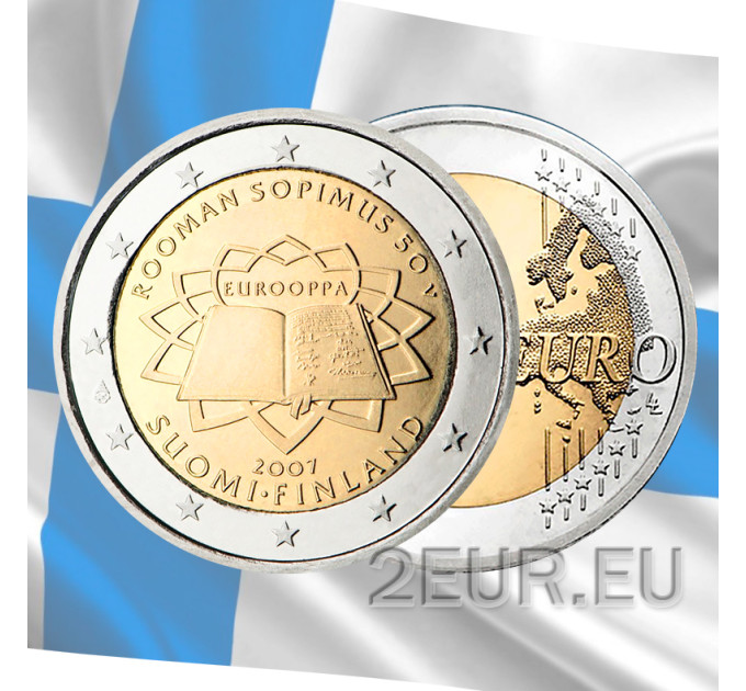 Soome 2 eurot UNC 2007 – 50-aastane Rooma leping