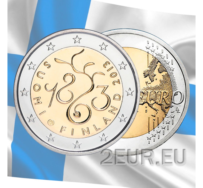 Soome 2 eurot UNC 2013 – 1863. aasta parlamendi 150. aastapäev
