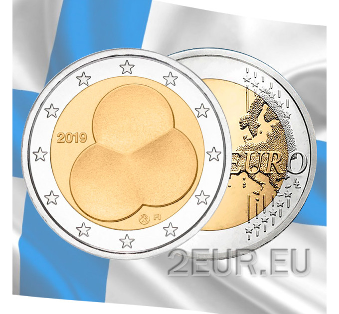 Soome 2 eurot UNC 2019 – Soome 100-aastane põhiseadus