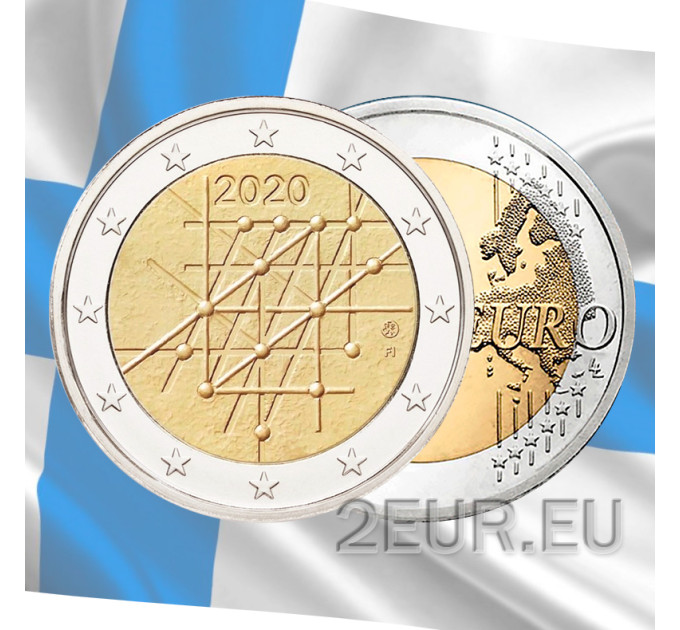 Soome 2 eurot UNC 2020 – 100 aastat Turu Ülikool