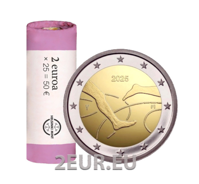 Soome 2 EURO RULL 2025 - 100 Years of Finland–Sweden Athletics International