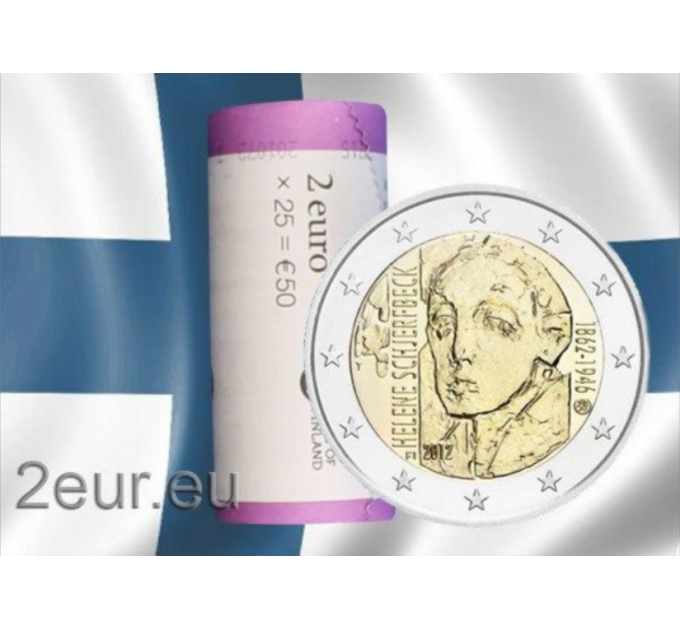 Soome 2 EURO RULL 2012 - Helene Schjerfbecki 150. sünniaastapäev