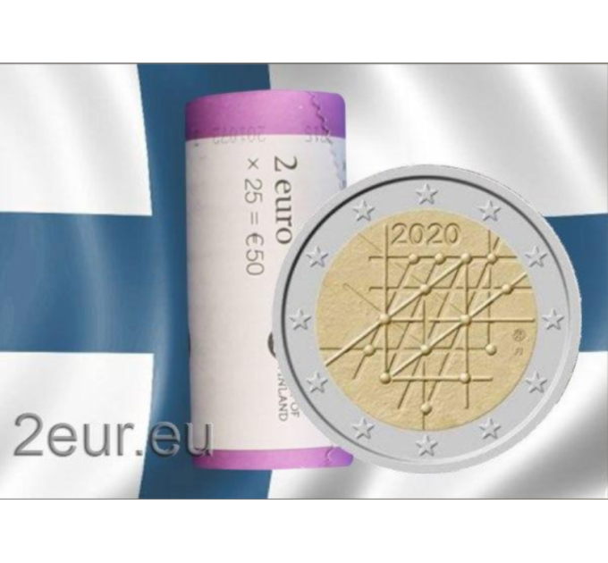 Soome 2 EURO RULL 2020 - 100 aastat Turu ülikool