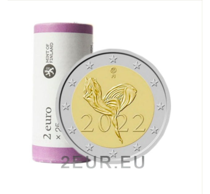 Soome 2 EURO RULL 2022 - 100 aastat Soome Rahvusballetist