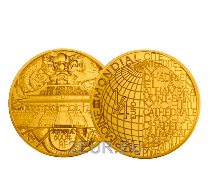  Prantsusmaa 1/4 euro UNC 2020 – Keelatud linn