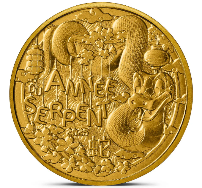  Prantsusmaa 1/4 euro UNC 2025 – Hiina kalender – Mao aasta