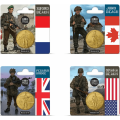  Prantsusmaa 1/4 euro UNC 2024 – D-DAY 80. aastapäev – Maandumine Normandias
