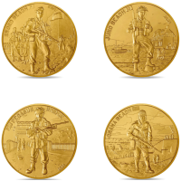France 1/4 euro UNC 2024 - 80th Anniversary of D-DAY – Landing in Normandy