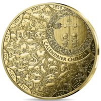 Prantsusmaa 50-eurone Kuldne münt Proof 2027 – Hobuse aasta
