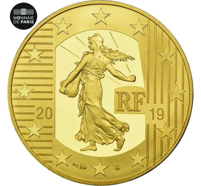 Prantsusmaa 50-eurone Kuldne münt Proof 2019 – Külvaja – idufrank