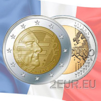 France 2 euro UNC 2022 - 20 Years of the Euro - Jacques Chirac