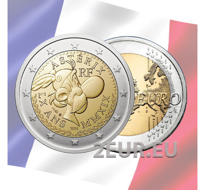 Prantsusmaa 2 euro UNC 2019 - 60 aastat Asterixi
