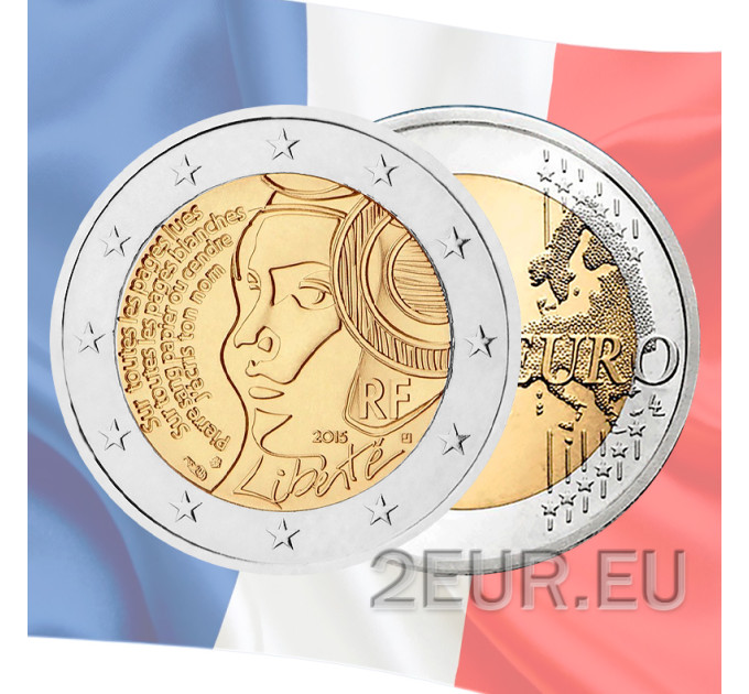 Prantsusmaa 2 euro UNC 2015 - Föderatsiooni festivali 225. aastapäev 1790