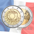 Prantsusmaa 2 euro UNC 2015 - ELi lipu 30. aastapäev