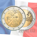 Prantsusmaa 2 euro UNC 2017 - Auguste Rodini 100. surma-aastapäev
