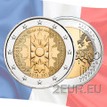 Prantsusmaa 2 euro UNC 2018 - Esimene maailmasõda – Bleuet De France – Prantsusmaa rukkilill