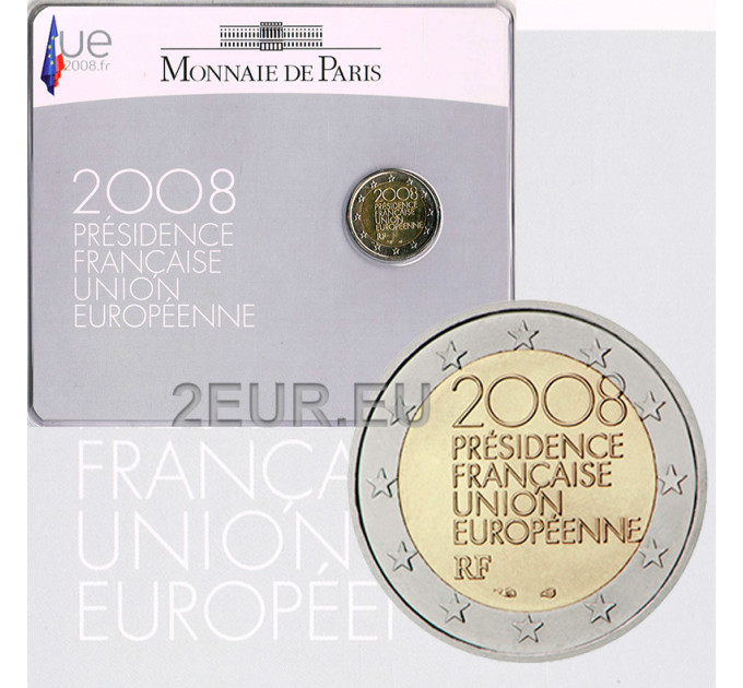 Prantsusmaa 2 eurot BU 2008 – EL eesistumine