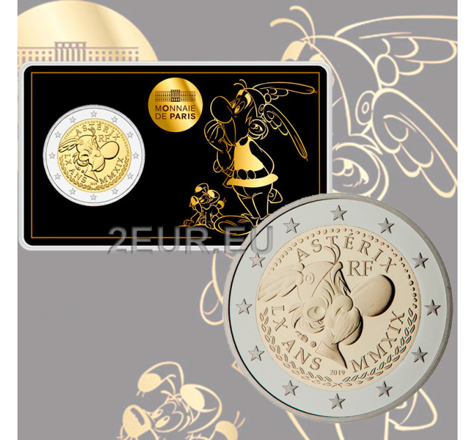 Prantsusmaa 2 eurot BU 2019 – 60 aastat Asterixi – Asterix ja Idefix